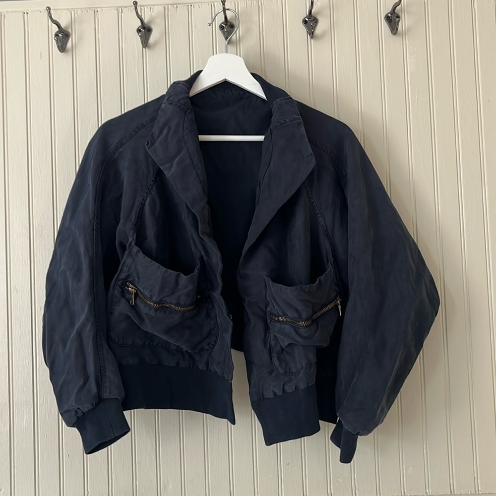 Bomber jacket small navy